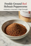 Freshly Ground RED Sichuan/Szechuan Peppercorns–Chinese Mala Flavour
