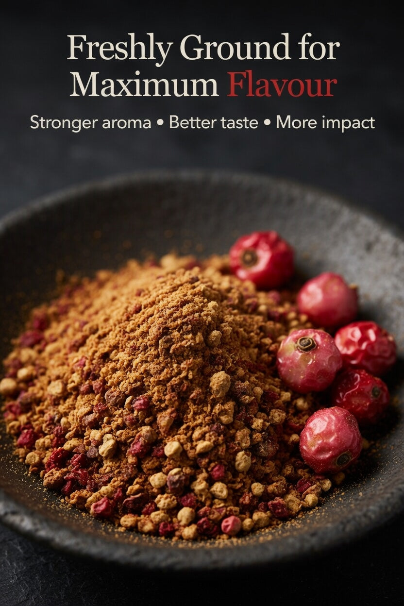 Freshly Ground RED Sichuan/Szechuan Peppercorns–Chinese Mala Flavour