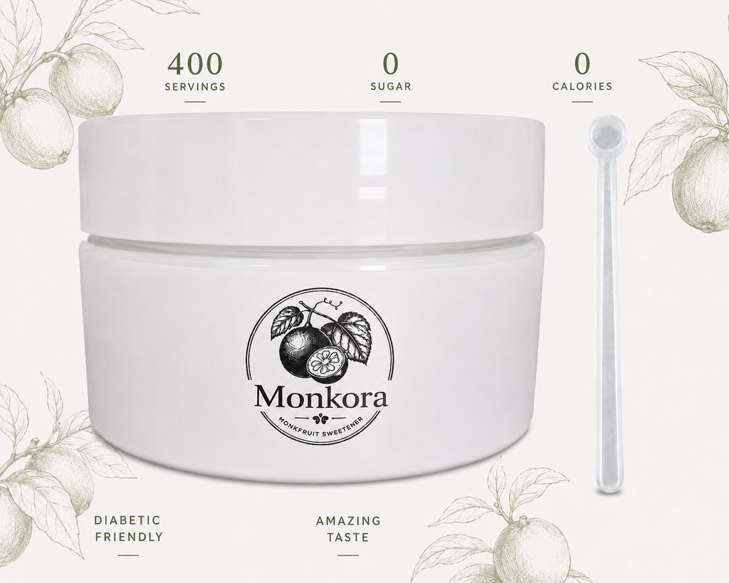 Pure Monk Fruit Sweetener Powder - "Monkora"
