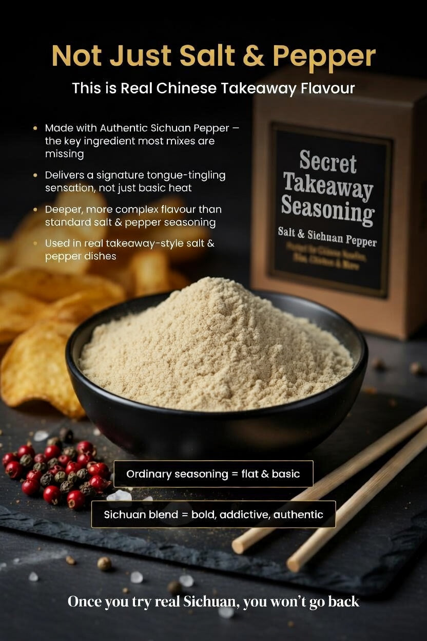 Sichuan Pepper & Salt Chinese Takeaway Seasoning -Noodles|Rice|Chicken & more