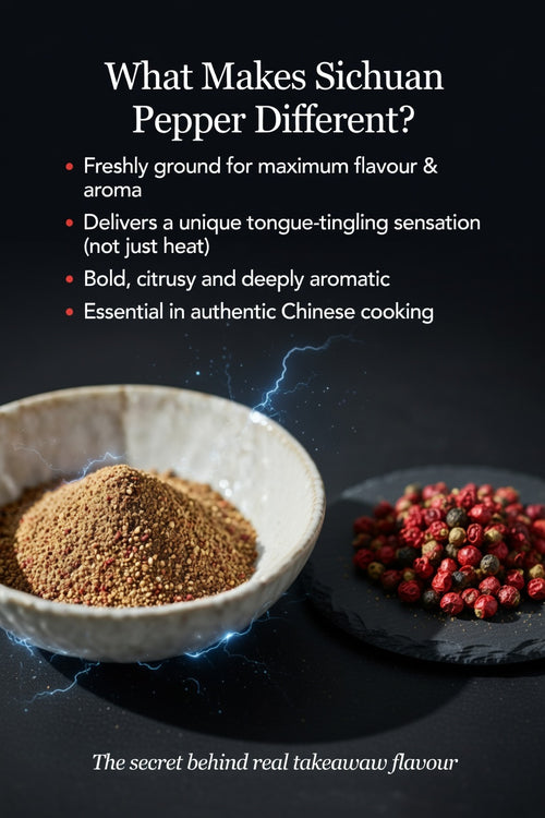 Freshly Ground RED Sichuan/Szechuan Peppercorns–Chinese Mala Flavour